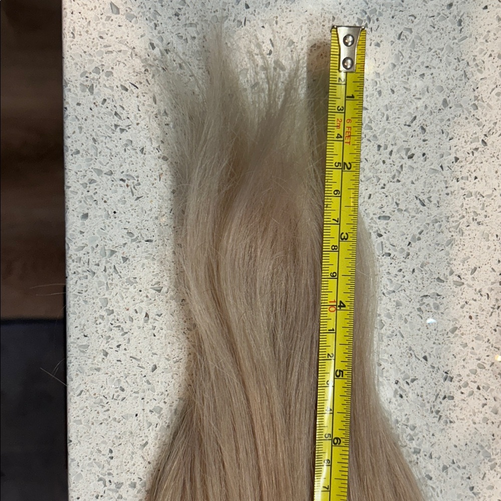 Halo Platinum Blonde Hair Extensions - Picture 12 of 13